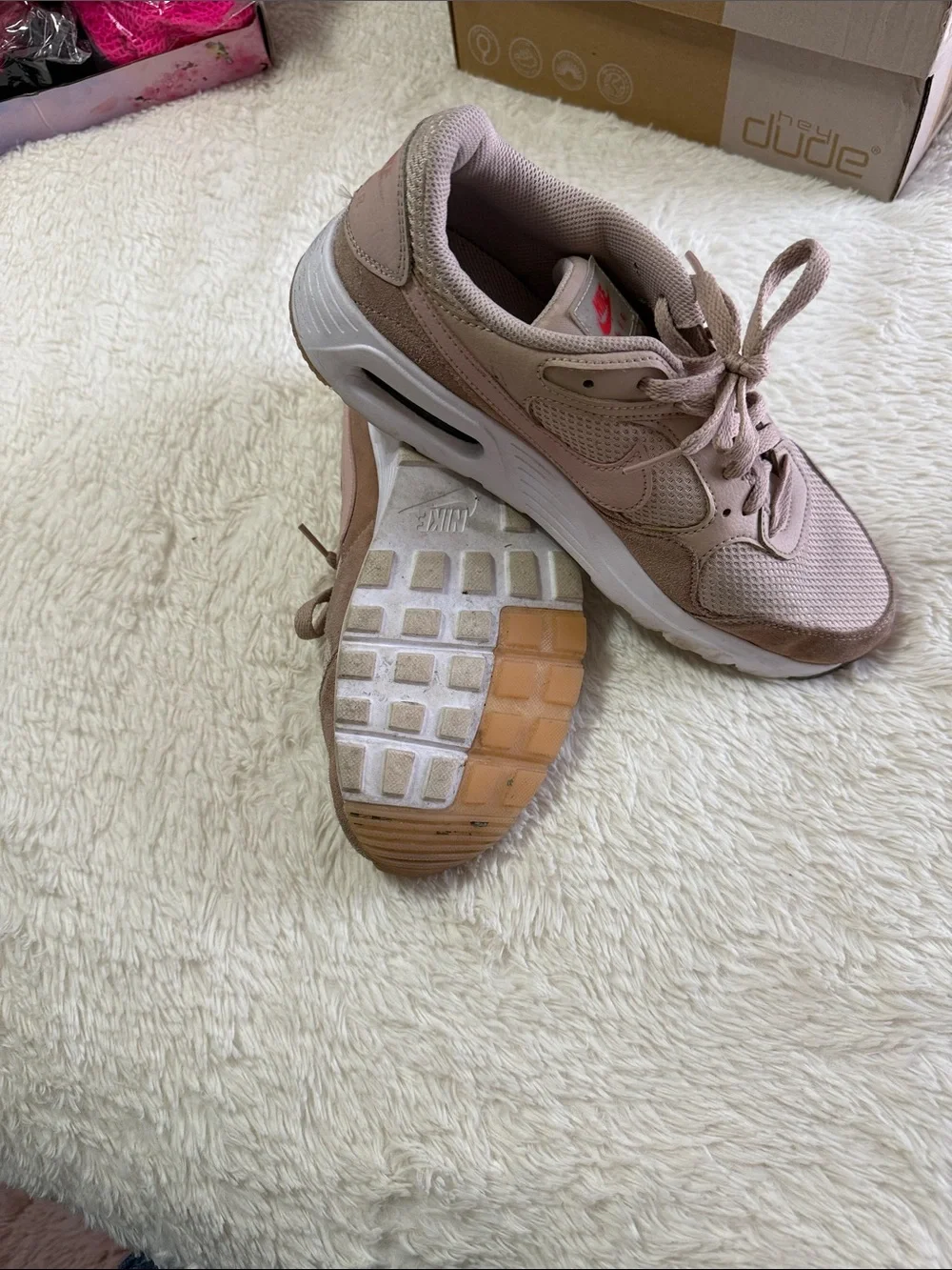 Nike Women’s Pink Mesh & Suede Low-Top Sneakers